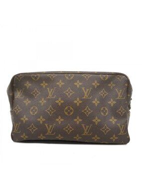 Louis Vuitton Pouch Monogram Trousse Toilet 28 Brown